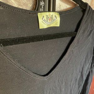 Juicy Couture - Black Long Sleeve Shirt - Double Layered - Size L